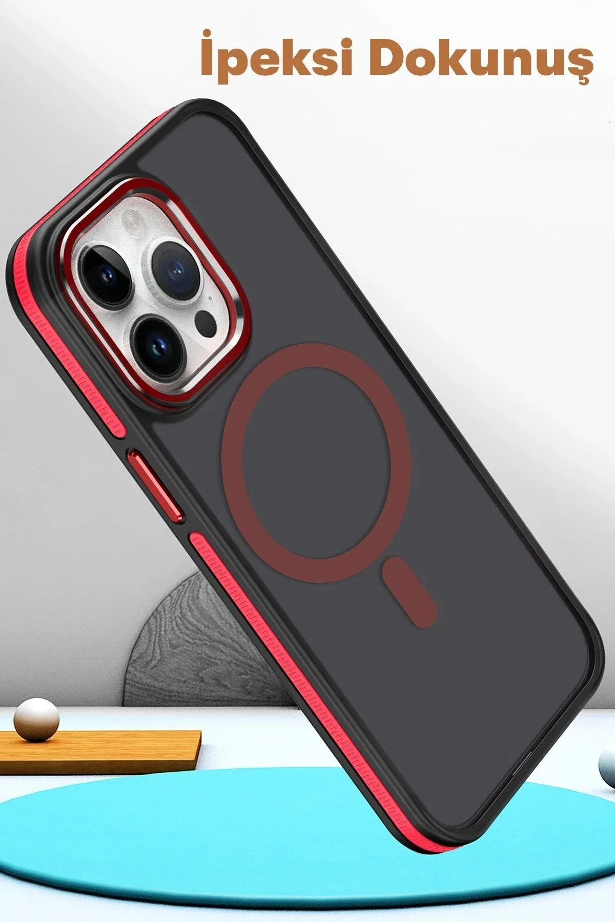 کاور و قاب IPHONE 15 PRO MAX WINNER MAGSAFE COVER خاکستری Genel Markalar