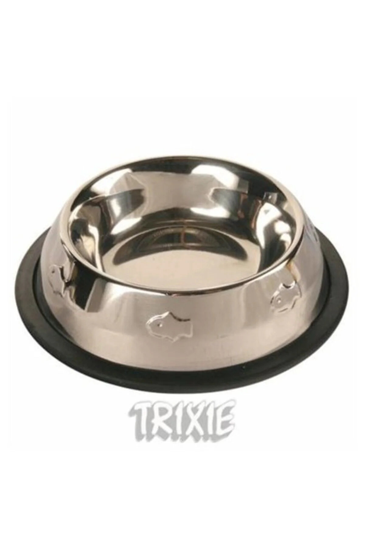 ظرف آب و غذای گربه سگ مواد غذایی فولادی ضد زنگ 0.2LT 11CM Trixie