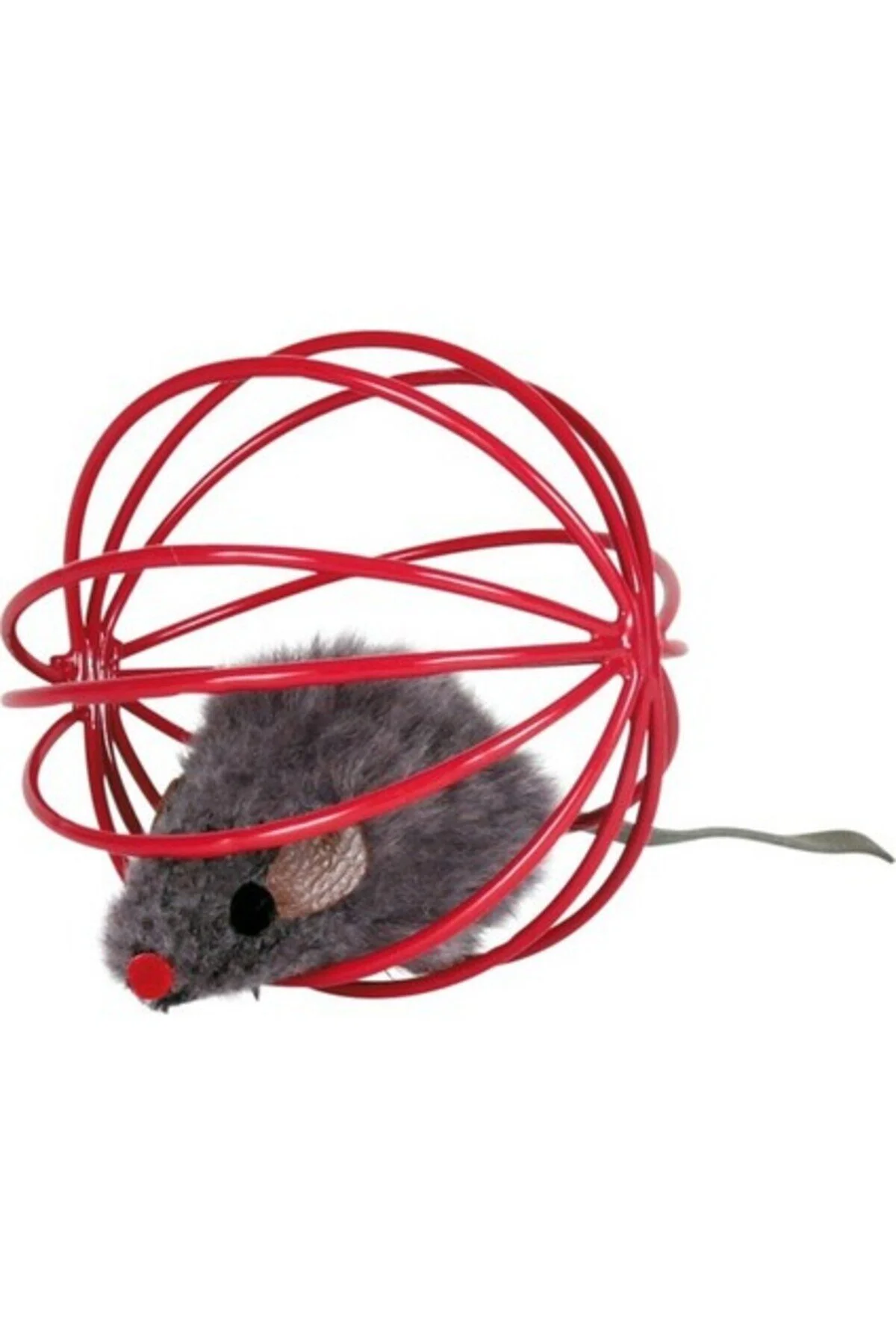 تشویقی گربه اسباب بازی ماوس مخمل خواب دار در توپ 6CM Trixie