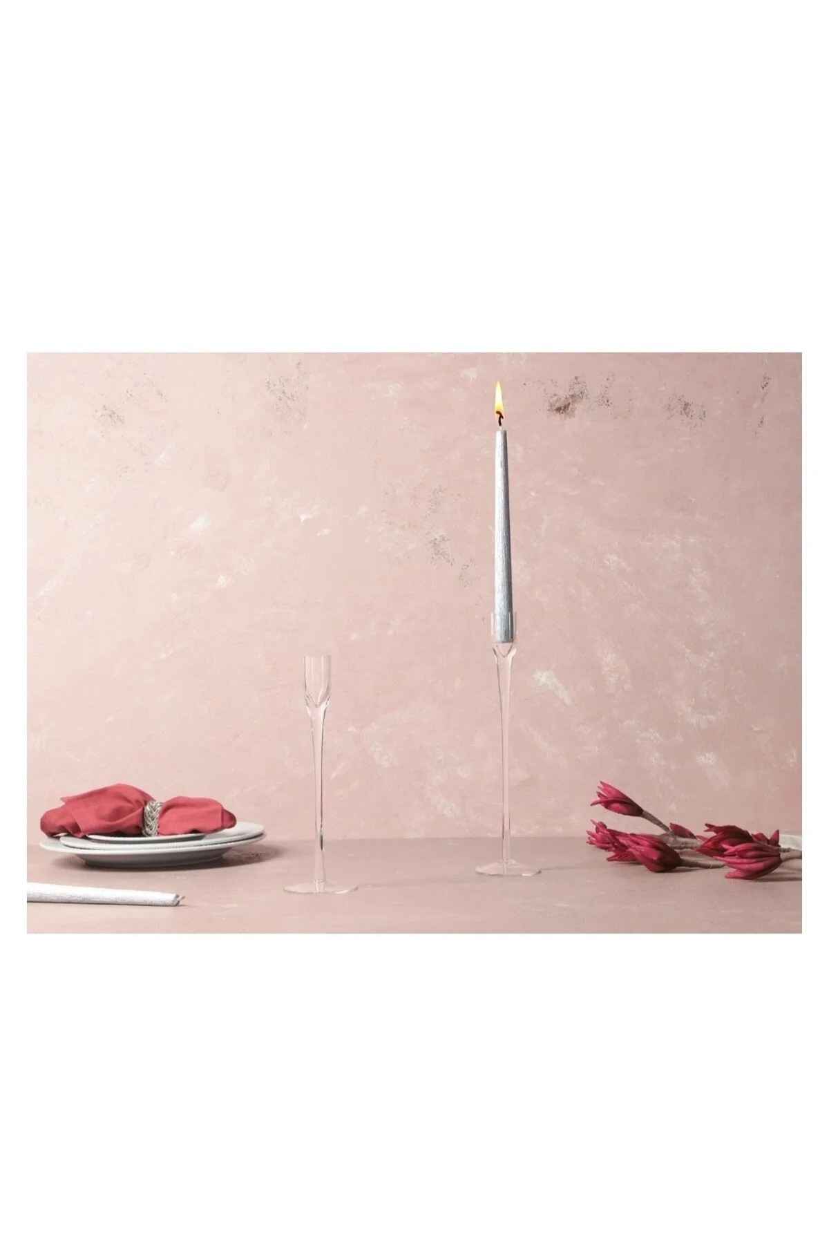 شمعدان و جاشمعی TORITTO GLASS MANDLUK 2 اورجینال Porland