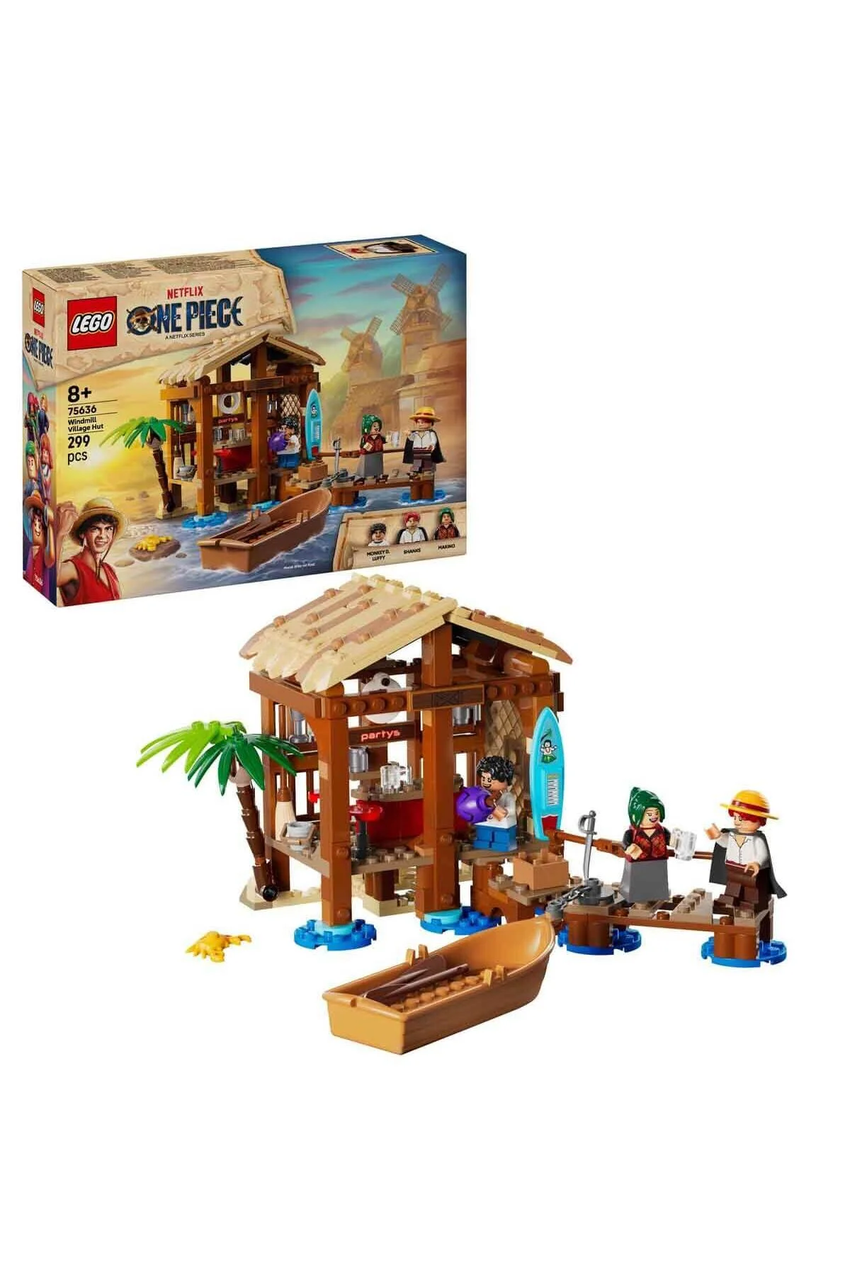 لگو و اسباب بازی های ساخت محور ONE PIECE WINDMILL VILLAGE COTTAGE 75636 CREATIVE O برای کودکان 8 سال به بالا از ترکیه LEGO