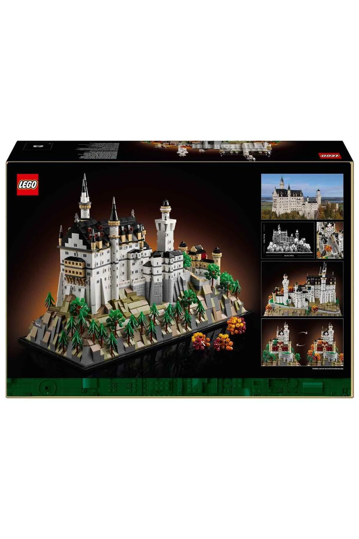 لگو و اسباب بازی های ساخت محور ARCHITECTURE NEUSCHWANSTEIN CASTLE 21063 مجموعه ساختمان مدل کلکسیونی برای بزرگسالان از ترکیه LEGO
