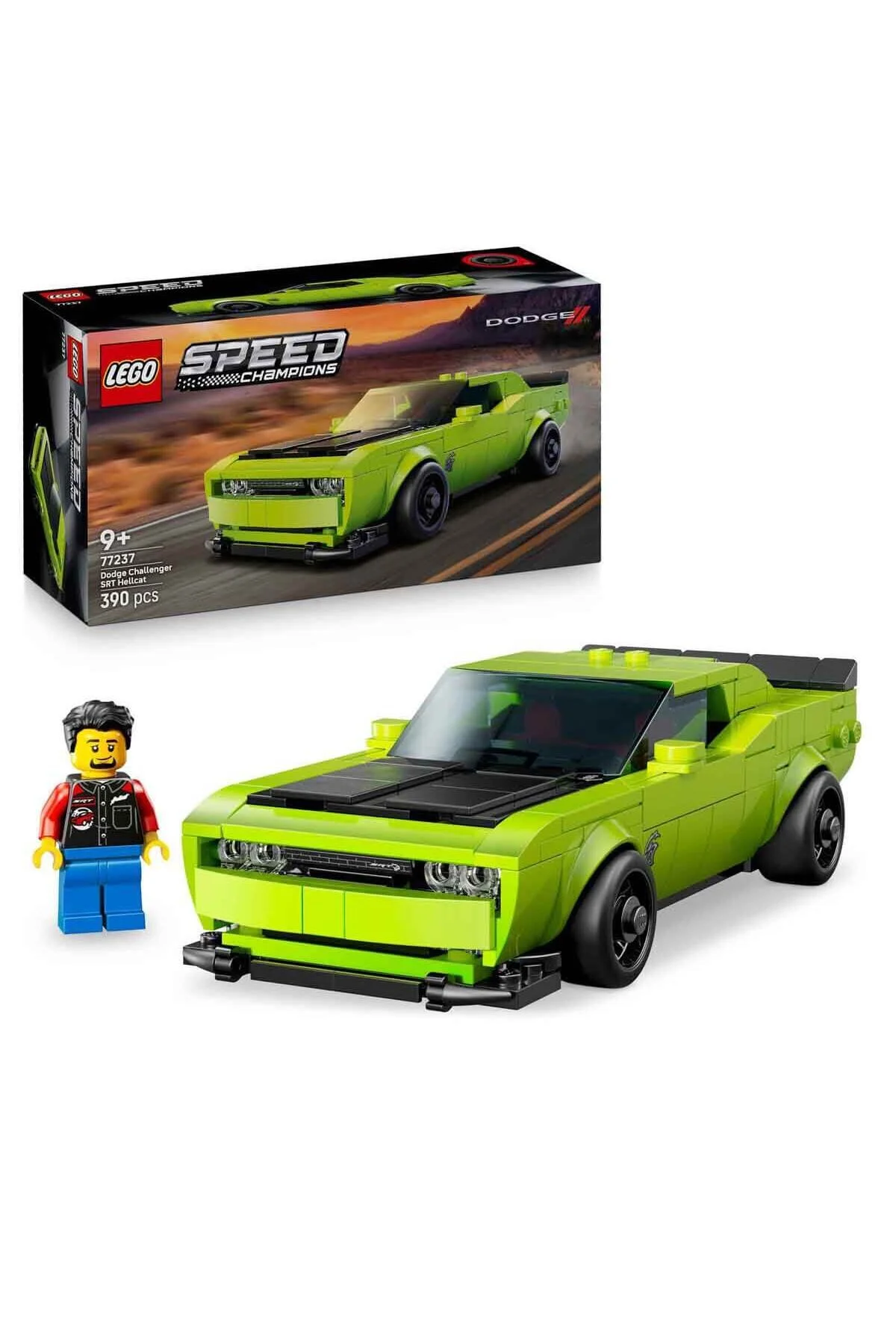 لگو و اسباب بازی های ساخت محور SPEED ​​​​CHAMPIONS DODGE CHALLENGER SRT HELLCAT ورزشی CAR 77237 برای کودکان 9 سال به بالا اورجینال LEGO