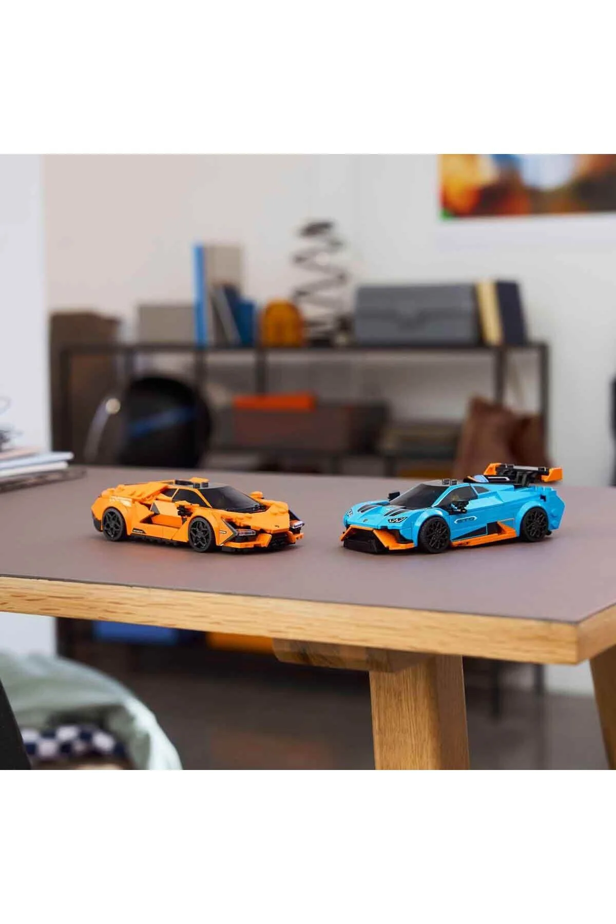 لگو و اسباب بازی های ساخت محور دخترانه پسرانه بچگانه قهرمانان سرعت LAMBORGHINI REVUELTO & HURACÁN STO 77238 کودکان بیش از 10 سال بالاتر LEGO