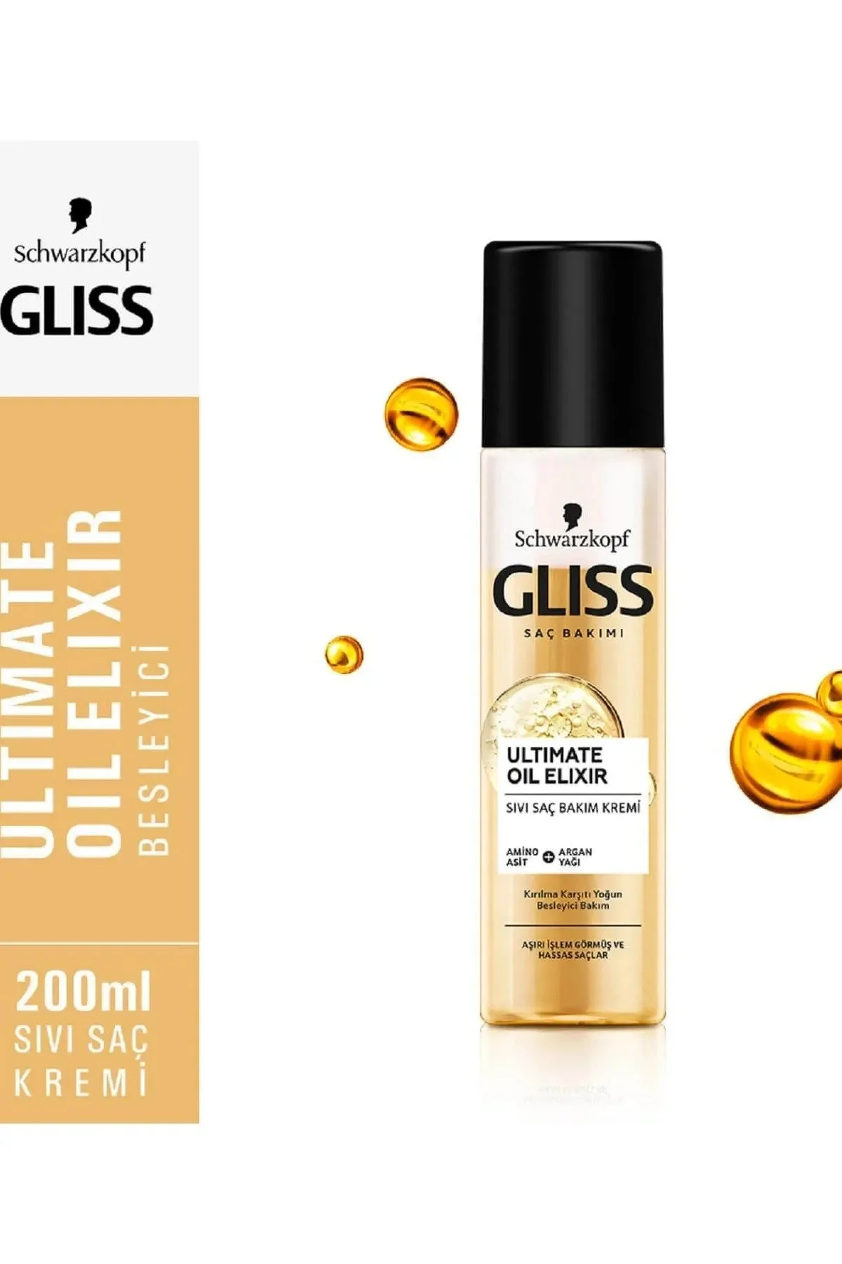 Gliss ضد شکننده حجم مو مایع کرم روغن نهایی 200 میلی لیتر