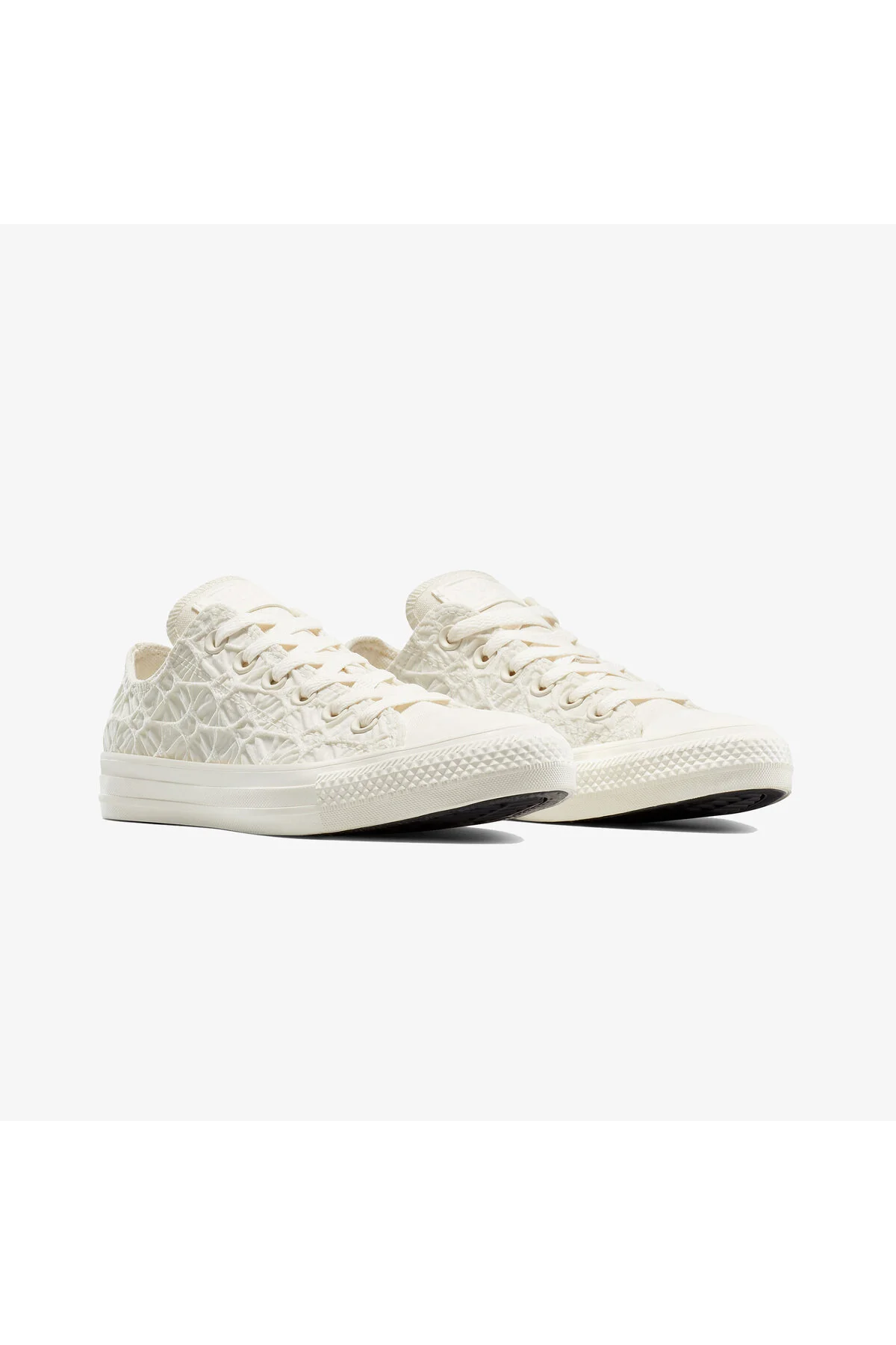 اسنیکر کفش کتانی کرم یونیسکس با جنس آل استار بافت چاک تیلور کانورس Converse
