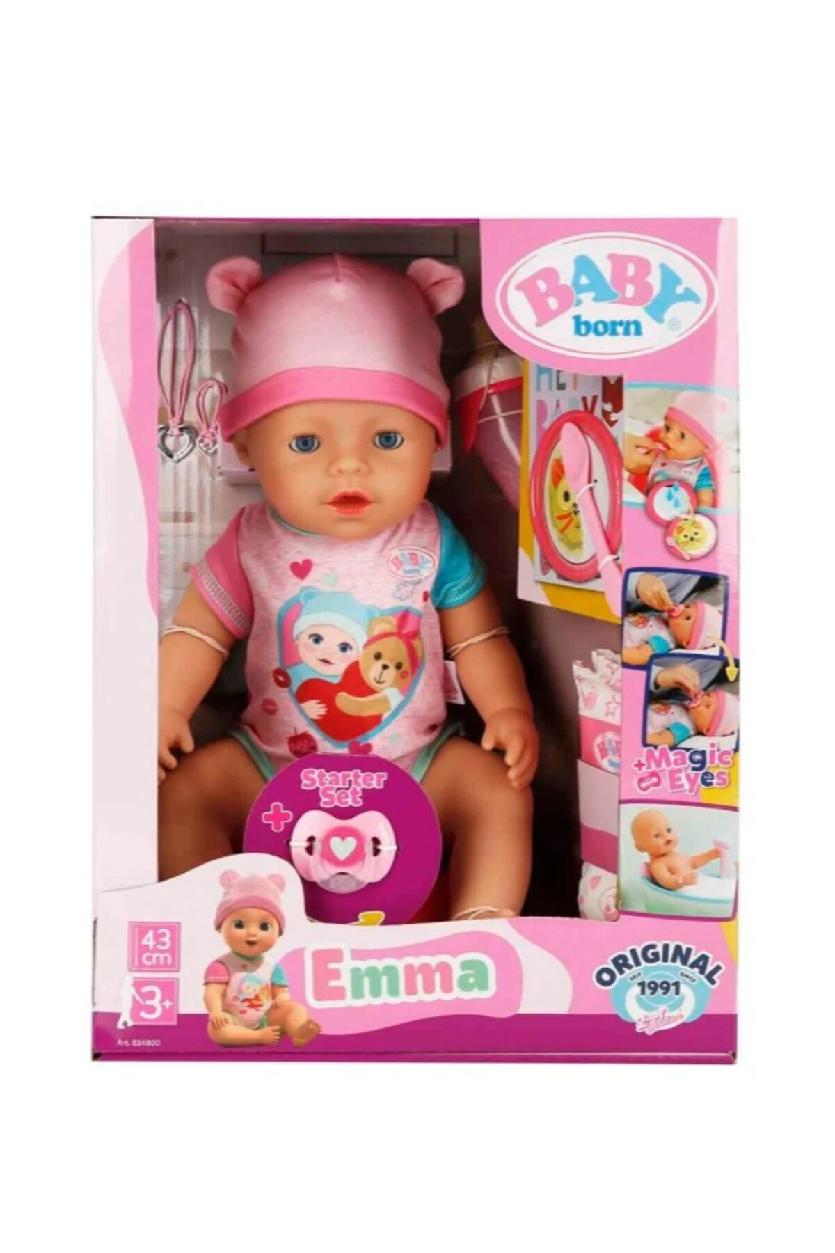 اسباب بازی های فیگور دیگر BABY BORN MIRACLE GIRL EMMA 43CM 834800 Genel Markalar