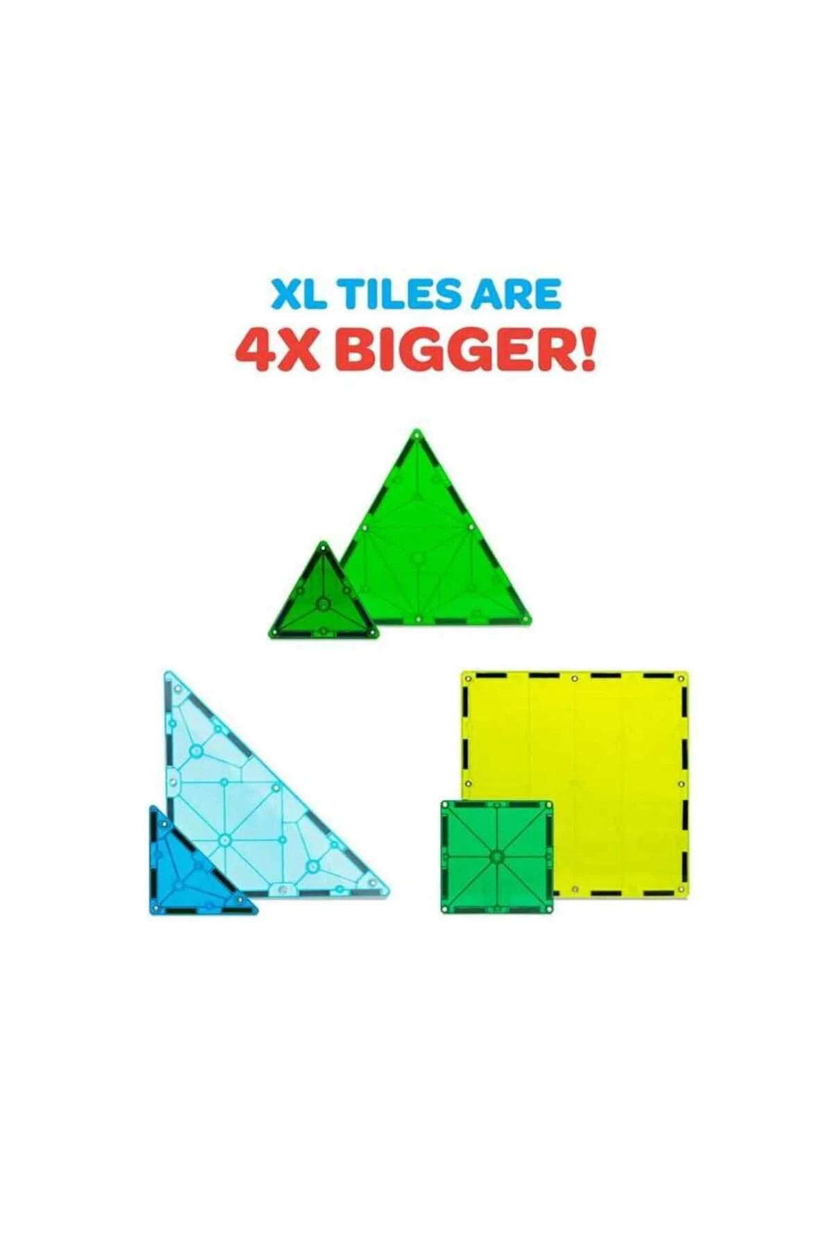 لگو و اسباب بازی های ساخت محور MAGNATILES DINOSAUR WORLD 50 PIECES XL 22850 از ترکیه Magna Tiles