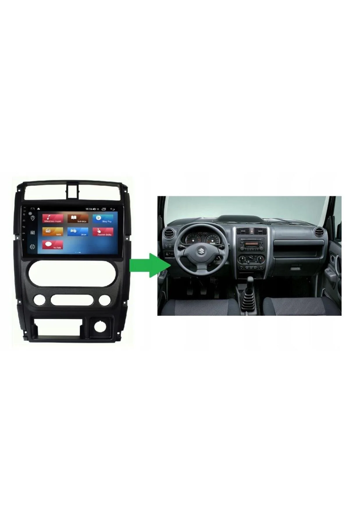 سیستم چندرسانه ای و تصویری SUZUKI JIMNY 2K IMAGE QUALITY ANDROID 15 SYSTEM MULTIMEDIA 8+256 MYWAY 2006 2017 MYWAYY