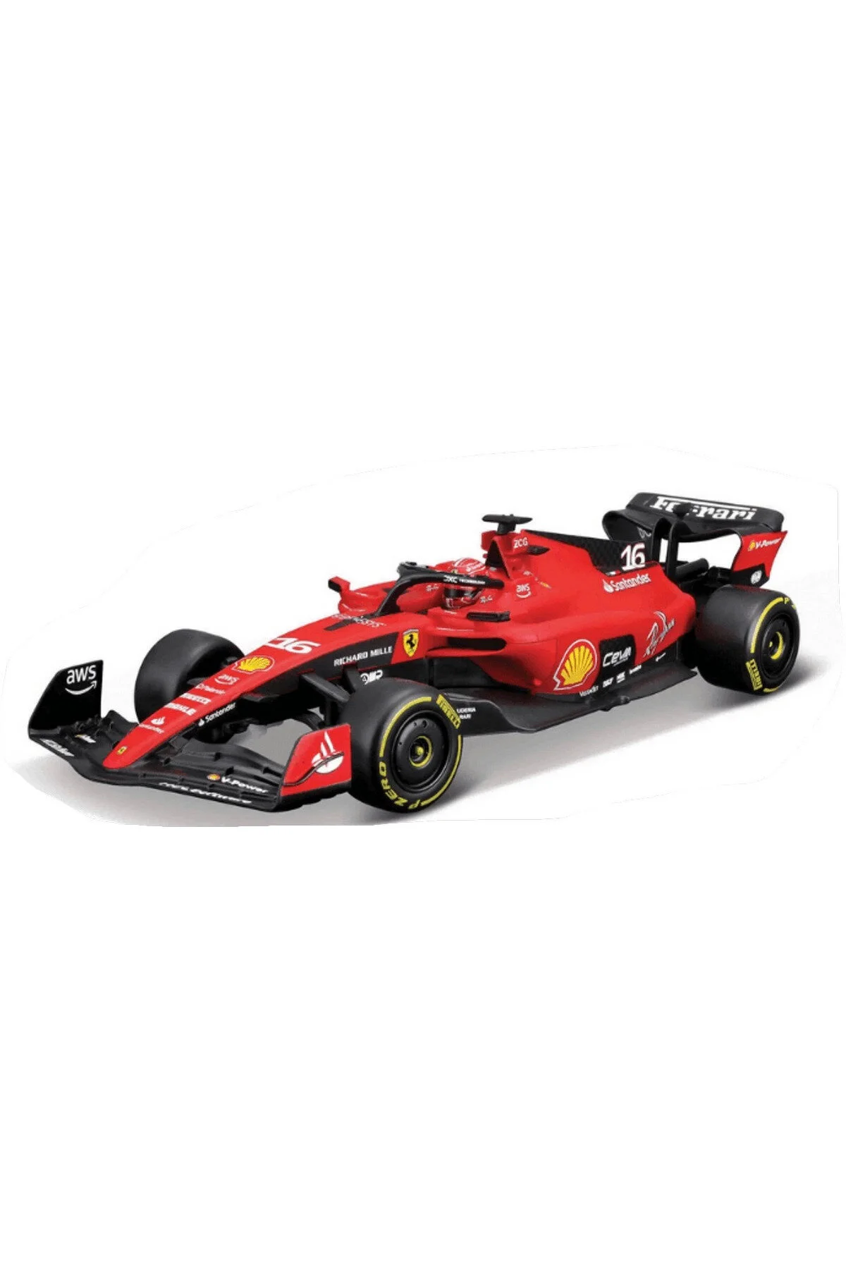 ماشین اسباب بازی 1 24 FERRARI SF23 F1 LECLERC RC CAR Maisto
