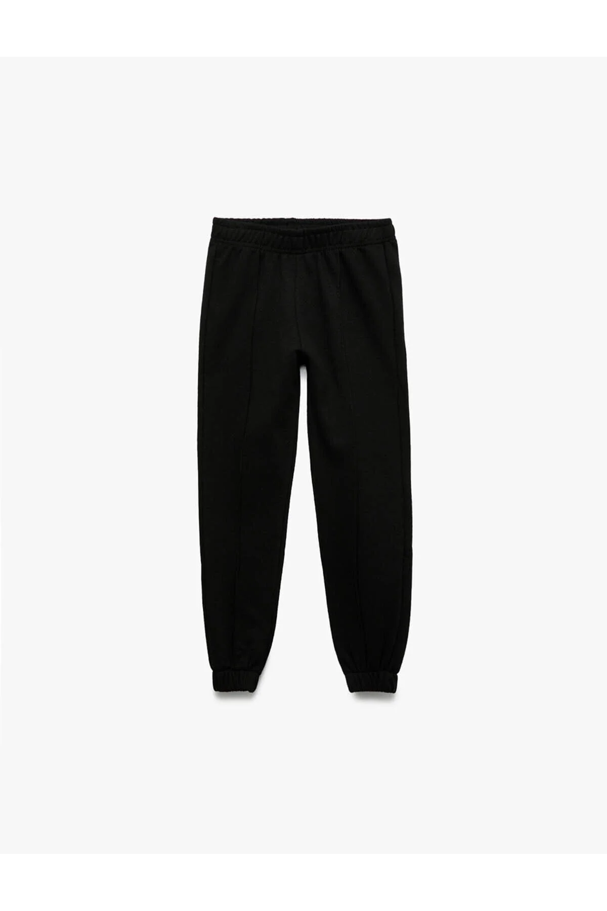 شلوار گرمکن مشکی زنانه دخترانه و بچگانه جیب کمری الاستیک بافت ورزشی Jogger Basic Koton