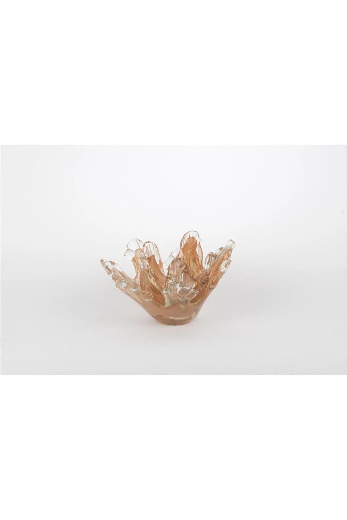 اشیاء دکوراتیو و مجسمه شیشه مرجانی ماهی قزل آلا 17X11CM تزئینی Mikasa Moor