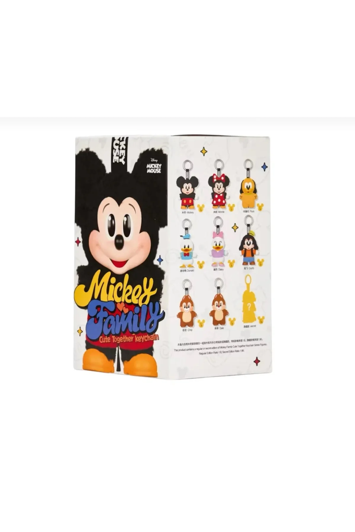 اسباب بازی های پشمی LABUBU MICKEY MOUSE, FAMILY 1 RANDOM FIGUR TOY Jusso