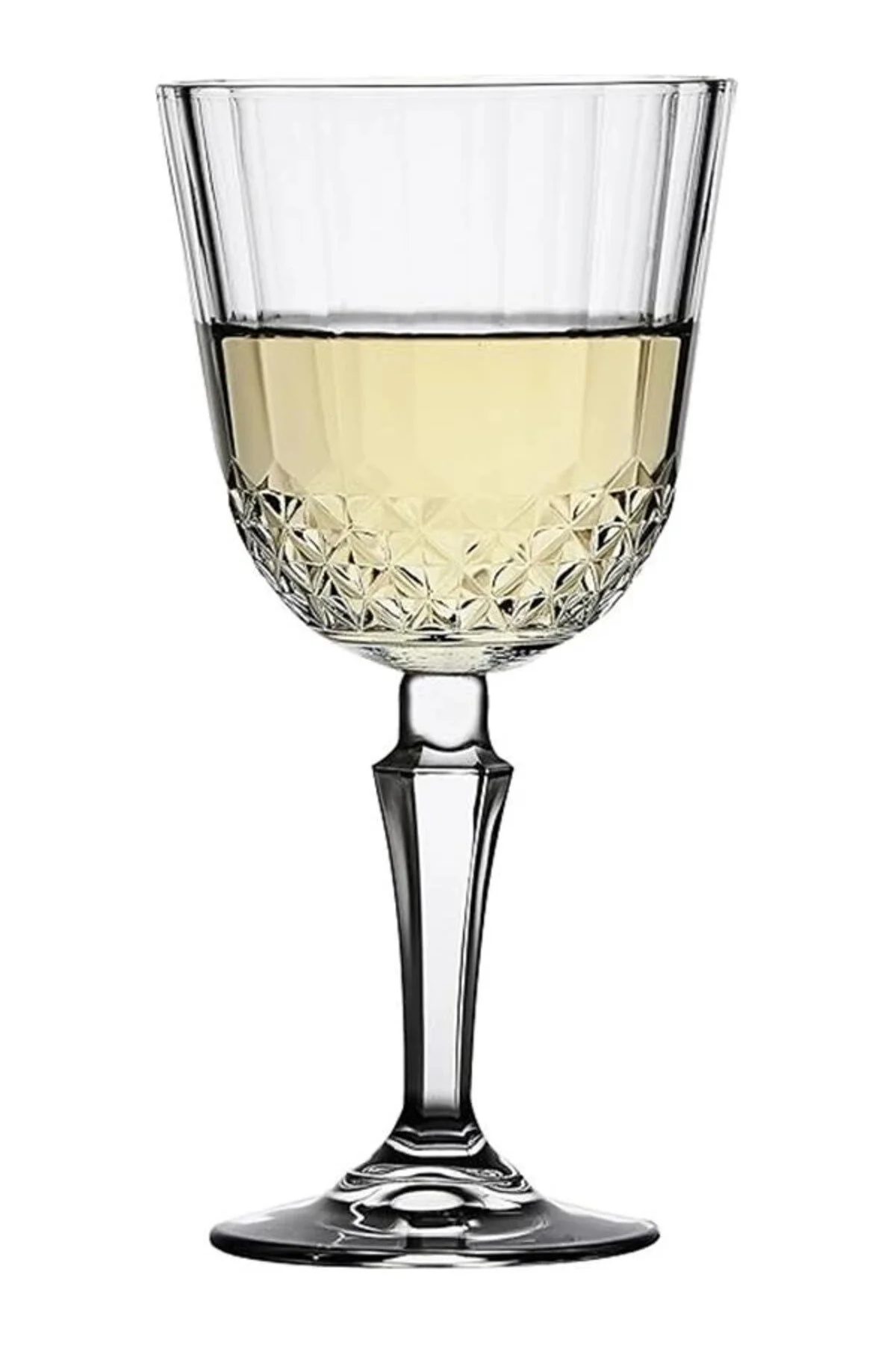 لیوان پایه‌دار گلاس 440220 سری DIONY WHITE WINE GOBLET 230CC 6 قطعه شفاف hepsiibirarada