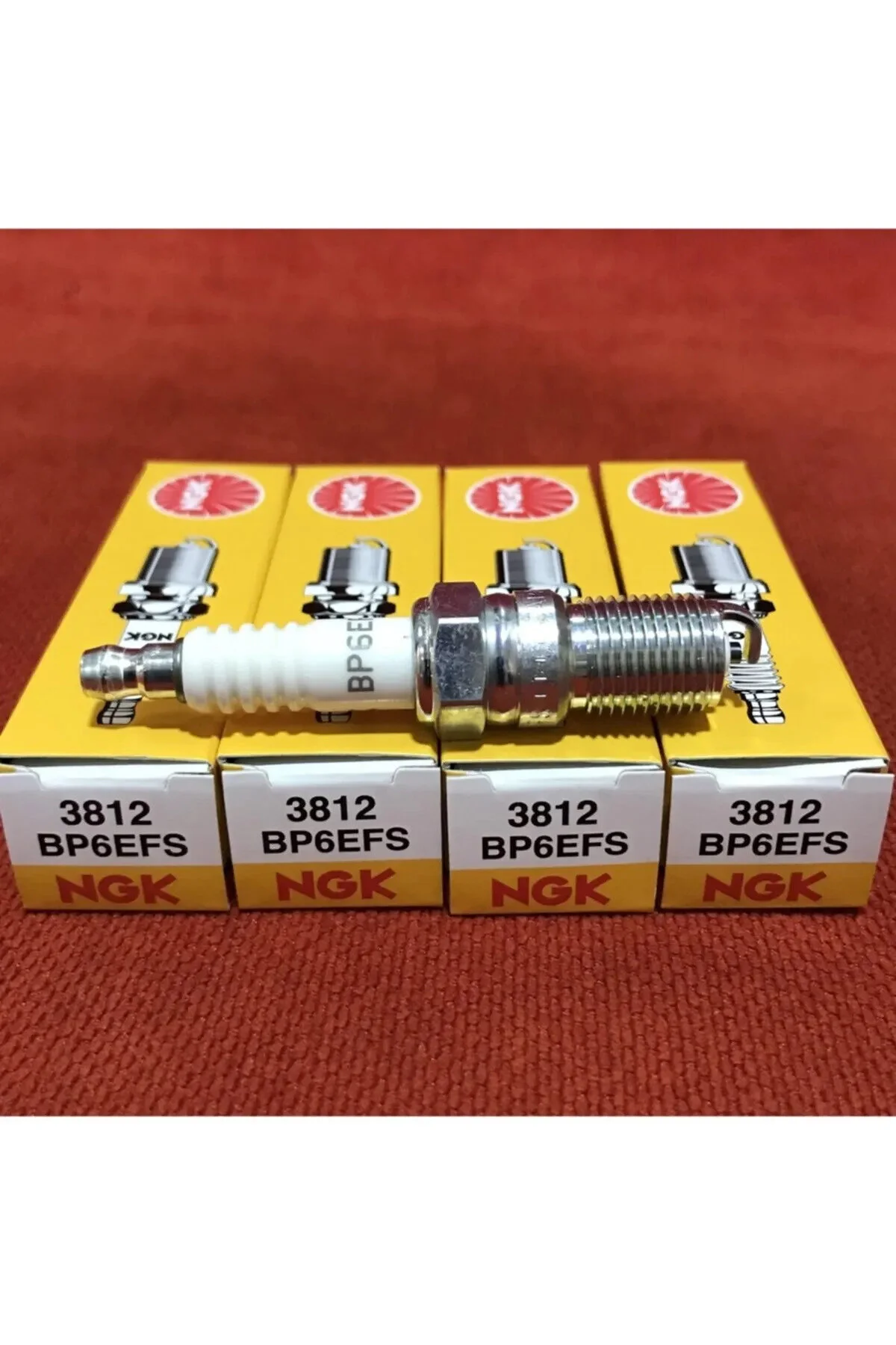 شمع احتراق موتورسیکلت مرسدس 190E W201 1983 1993 مجموعه جرقه زنی 4 عدد بنزین و گاز مایع NGK