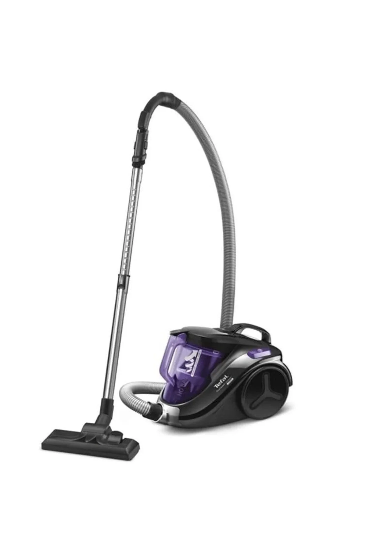 جاروبرقی بدون کیسه گرد و غبار سیکلونیک قدرت 750 وات بنفش عملکرد قدرتمند فشرده تفال TEFAL