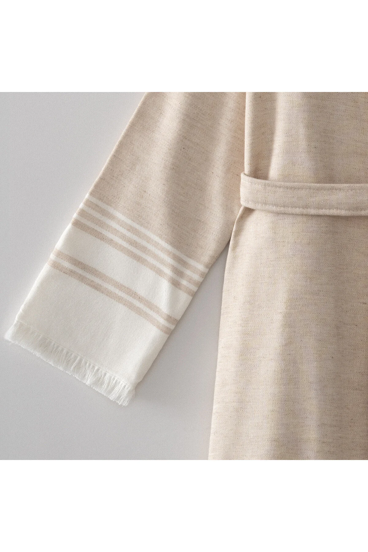 حوله تنپوش (روبدوشامبر) نود زنانه روبدوشامبر تن پوش Bathrobe Erva 100 ٪ پنبه ارگانیک ملانیا بژ  Ecocotton