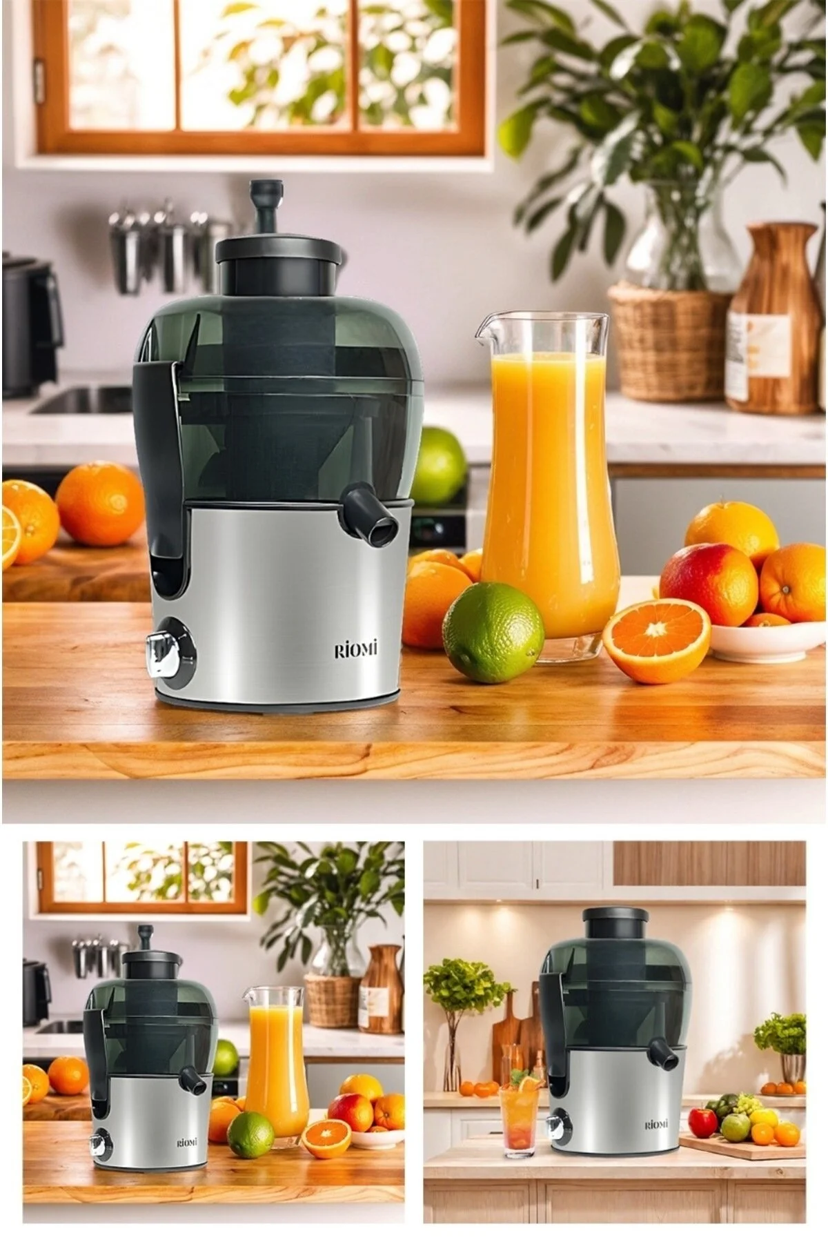 آب میوه و سبزی گیری آبمیوه فروتا 500 وات 1.5 لیتر QUICKCLEAN ضد چکه ریومی اورجینال RİOMİ