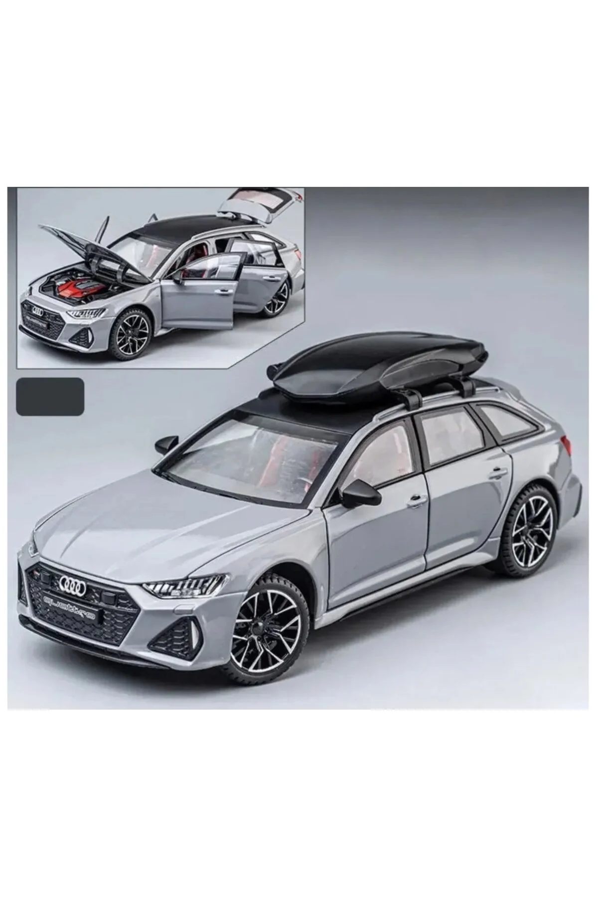 ماشین اسباب بازی AUDI RS6 1:32 مدل فلزی خاکستری ONE TO WAGON Z1 Home