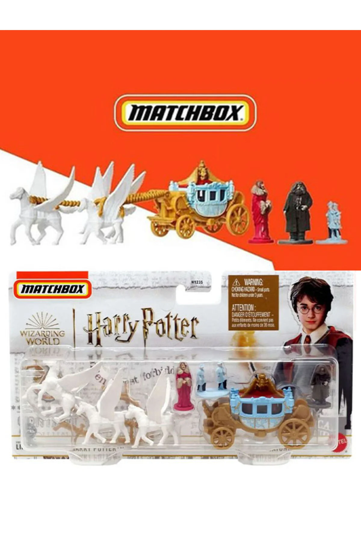 ماشین اسباب بازی کالسکه جعبه کبریت کاروان هری پاتر بوکسباتون 1 64 از ترکیه HOT WHEELS