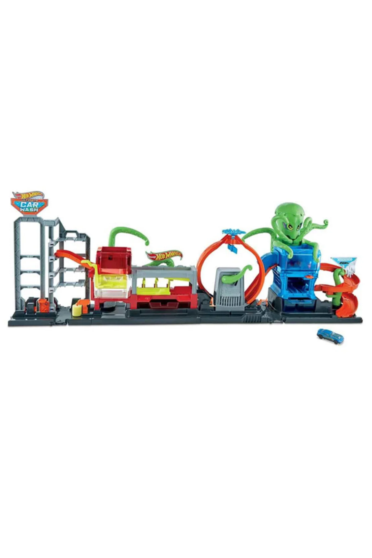 اسباب بازی های آموزشی شستشوی اتومبیل با هشت پا غول پیکر هات ویلز اورجینال HOT WHEELS