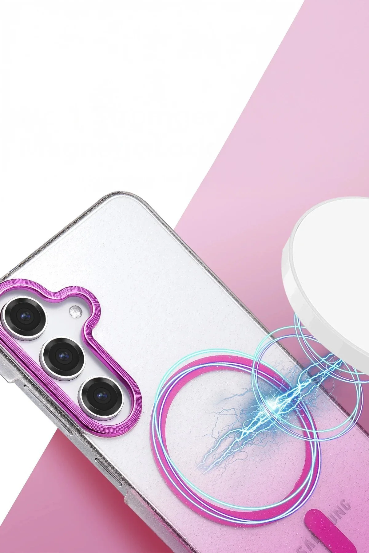 کاور و قاب MAGSAFE براق SAMSUNG GALAXY S23 FE بنفش noip
