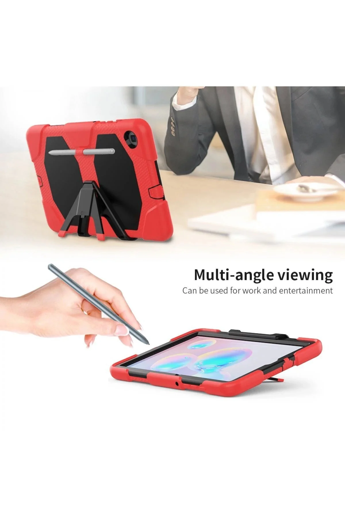 کاور تبلت SAMSUNG GALAXY TAB A7 10.4 CASE TABLET GRIFFIN قرمز Genel Markalar