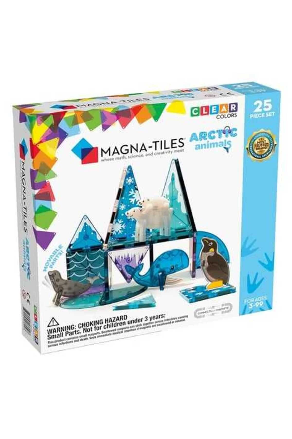 لگو و اسباب بازی های ساخت محور MAGNATILES قطب شمال 25 قطعه 21125 از ترکیه Magna Tiles