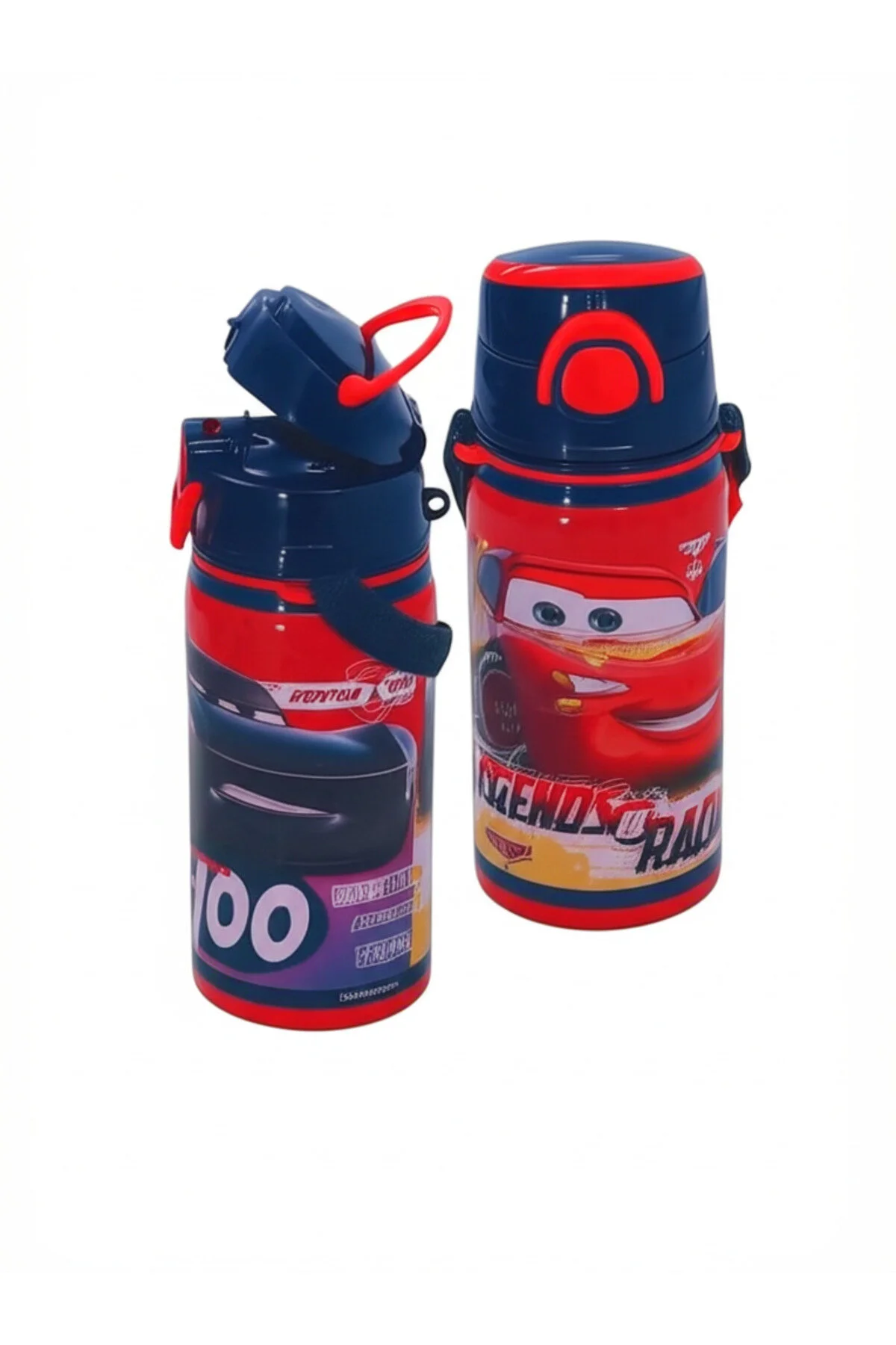 قمقمه و فلاسک LIGHTNING MCQUEEN مدرسه فولادی ضد زنگ آب ورزشی 500 میلی لیتر حمل نقل را طراحی کرده است Cars