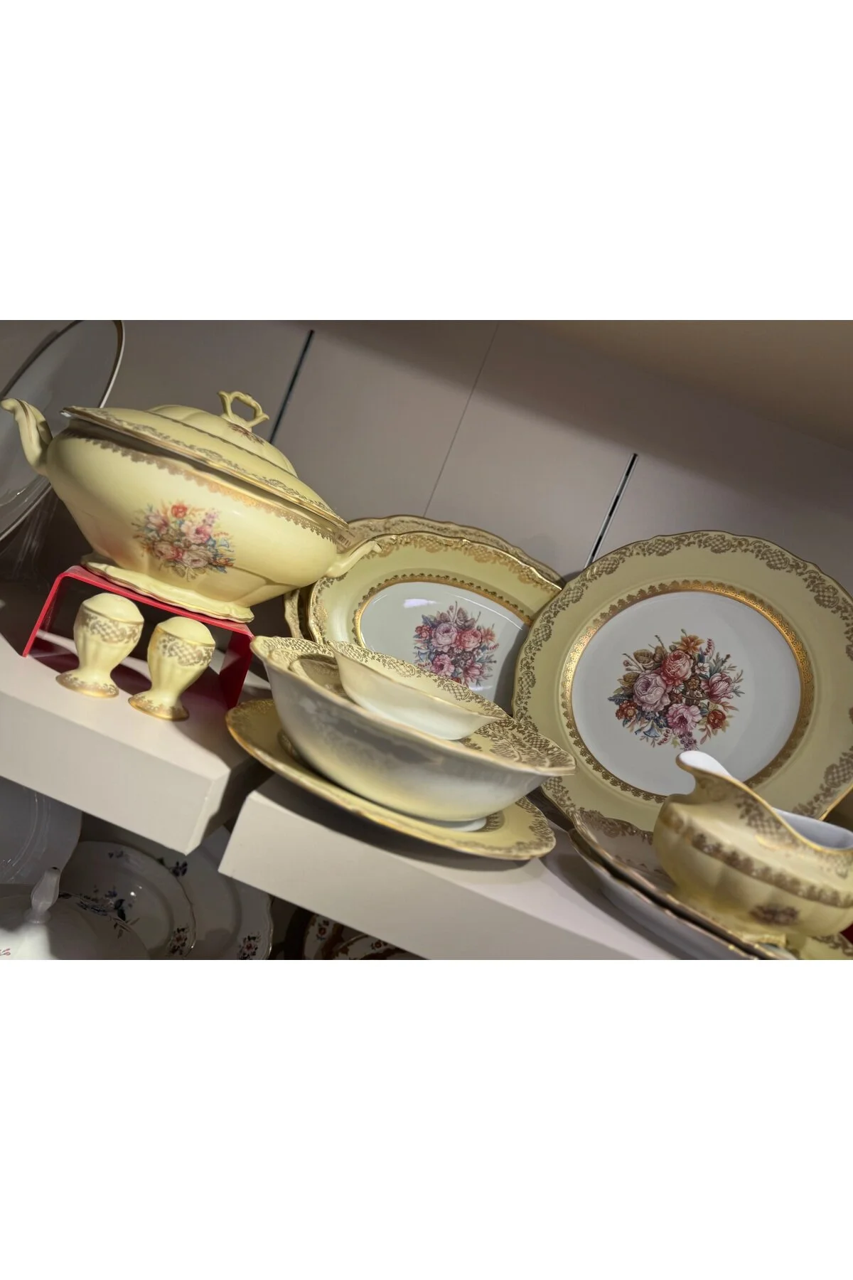 سرویس غذاخوری ESTERHOMEDECOR 12 نفر 74 قطعه چینی ایتالیایی مجموعه مات رنگ S.CLARY hediye