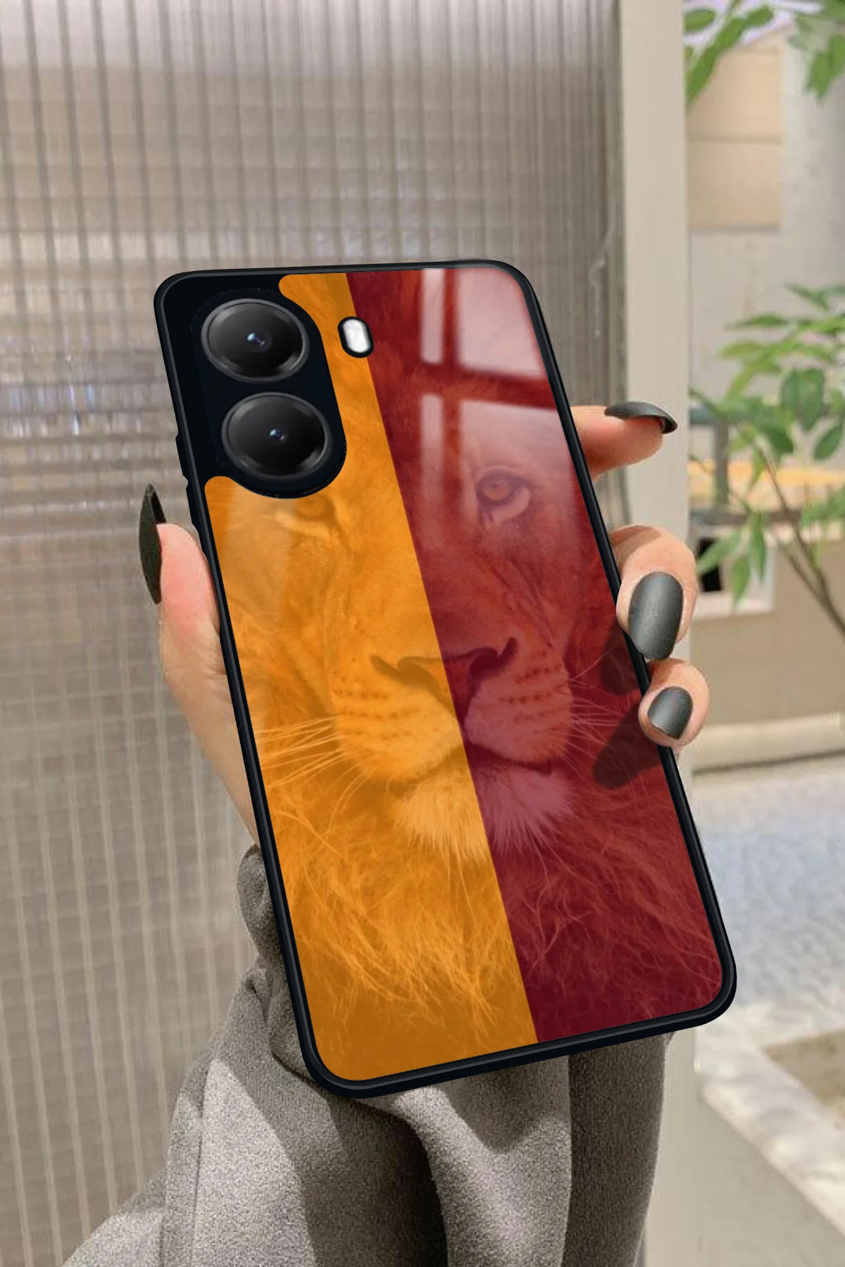 کاور و قاب کیف پرمیوم براق سازگار شیائومی POCO X7 PRO با طراحی LION Snacase