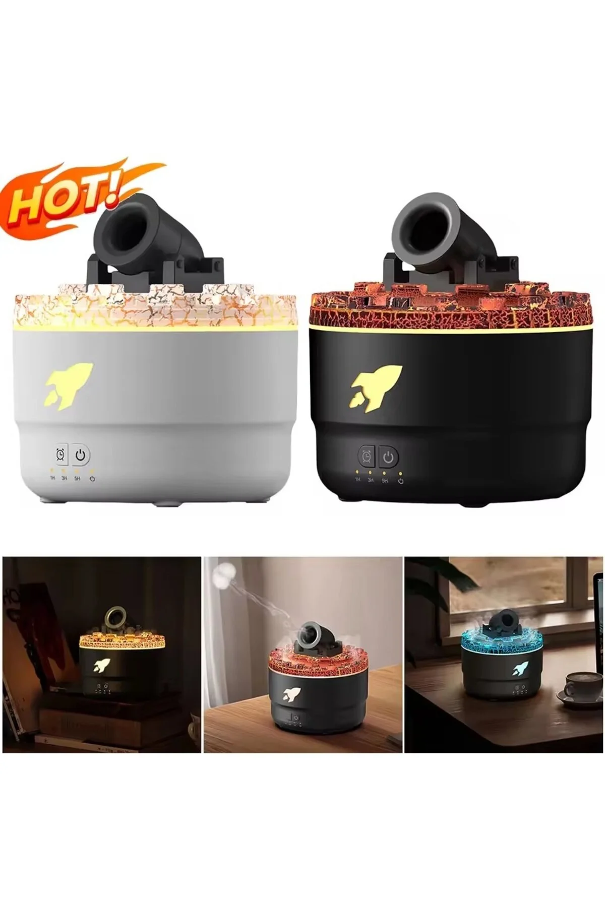 دستگاه بخور مرطوب کننده هوا سبک التراسونیک LAVA EFFECT GOAL BALL İMEXTECH