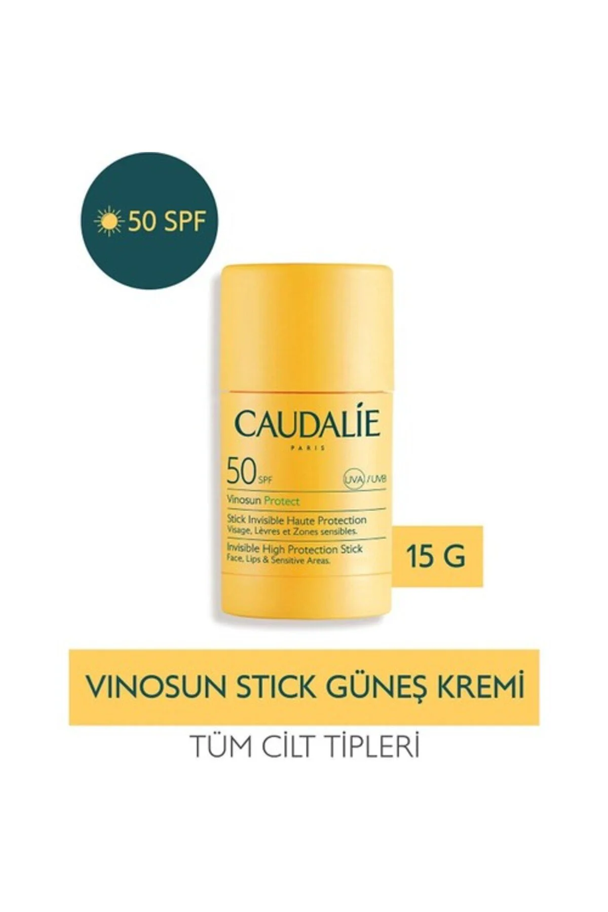 محصولات بهداشتی پرنده محافظت از VINOS'S PROTECT نامرئی HIGH STICK SPF50 15 GR Caudalie
