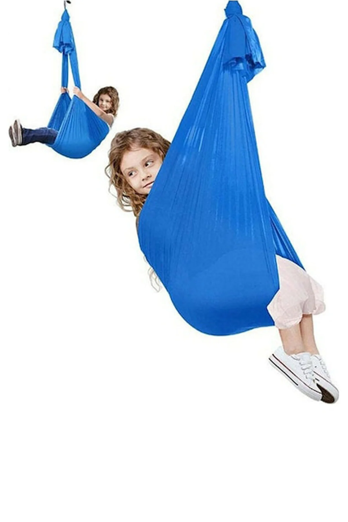 تاب و هموک آبی دخترانه پسرانه بچگانه بازی Yoga Swing Blue فعالیت ان تغییر نوسان حسی  Bundera