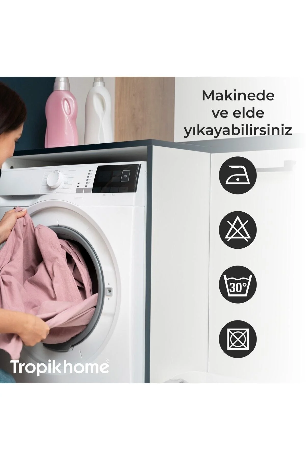 پرده حمام چند رنگ و سرویس بهداشتی اصل از برند ترکیه Tropikhome