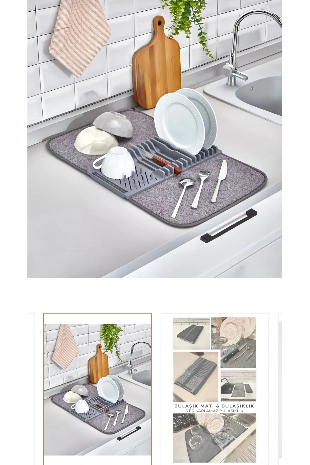 آبچکان ظروف پارچه تاشو میکرو فیبر کسل کننده آلوده ماده مات خشک کن 37X40 سانتی متر LeesHome
