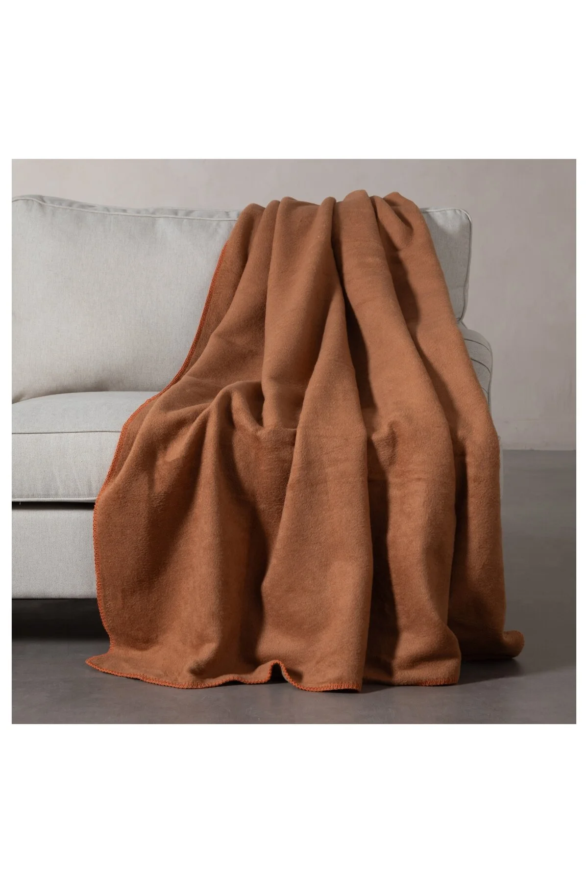 پتوی یک نفره ENNY DOUBLE PIPE PEATE BEIGE COFFEE 150X200 Mudo Concept