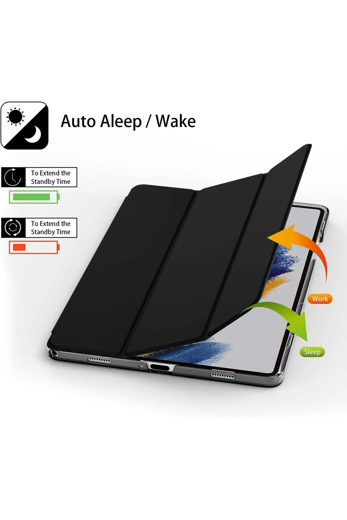 کاور تبلت هوشمند مغناطیسی قوی SAMSUNG TAB S6 LITE 10.4 CASE 2024 P610 P617 P620 با پایه ضد انحراف فیبکس Fibaks