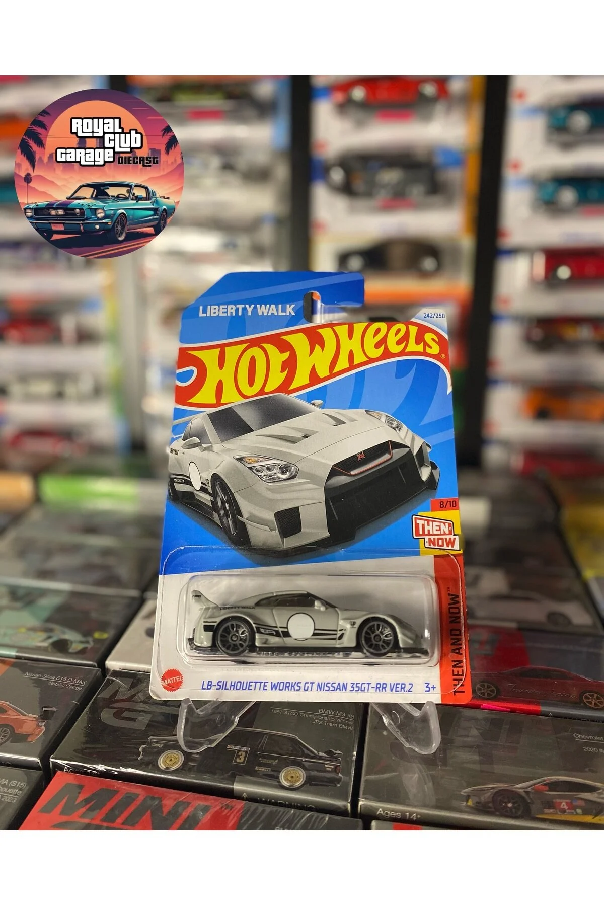 ماشین اسباب بازی LB SILHOUTTE WORKS GT NISSAN 35GT RR VER.2 1 64 خاکستری کارت بلند خارجی در خارج از کشور هات ویلز اورجینال HOT WHEELS