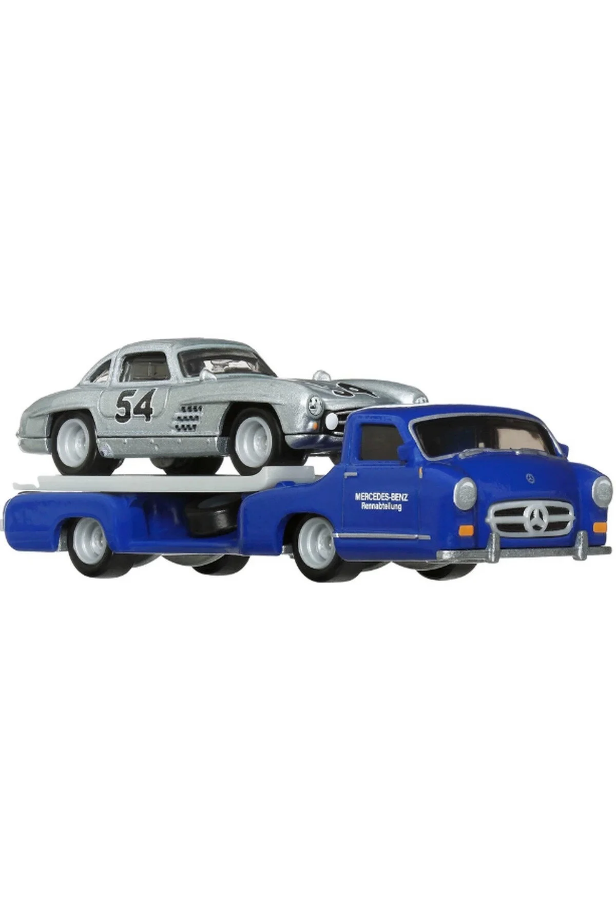 ماشین اسباب بازی TEAM TRANSPORT مرسدس بنز 300 SL 55 BLAUES WUND HRV48 HOT WHEELS