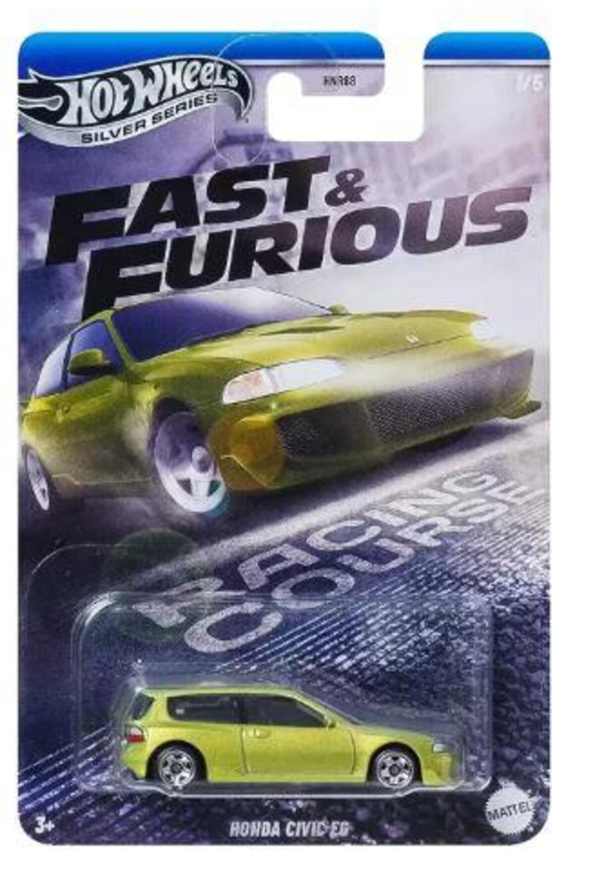 مدل خودرو سری نقره سریع و خشمگین هوندا سیویک به عنوان مثال HNR88 JBY39 HOT WHEELS