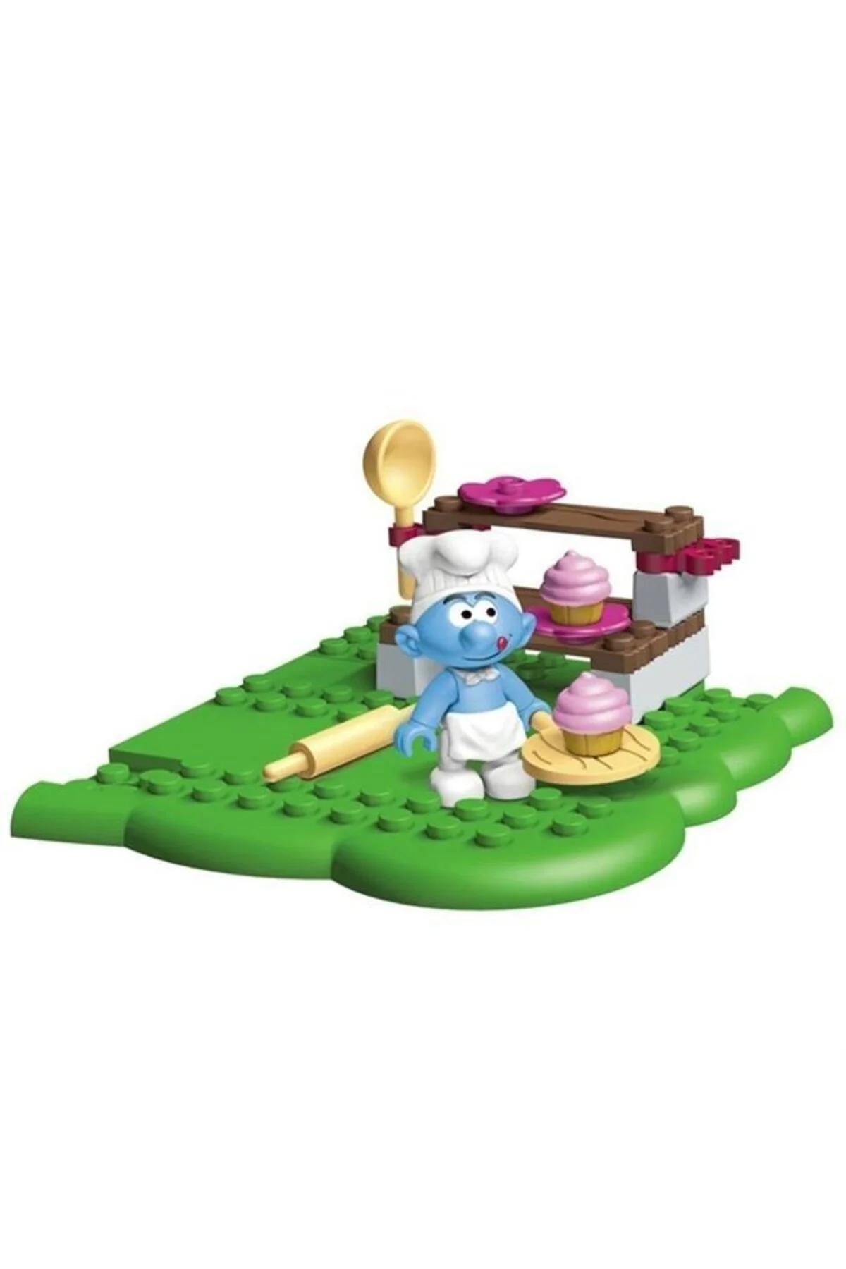 لگو و اسباب بازی های ساخت محور مجموعه SMURFS COOK SMURF از ترکیه Mega Bloks