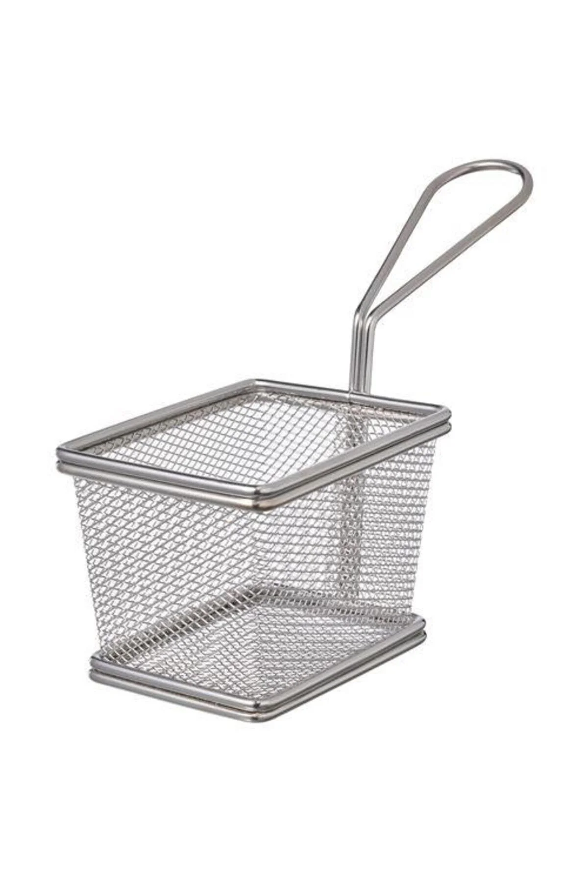 سبد سفید خدمات با دسته Meridyendukkan Steel 10 سانتی متر سیب زمینی ارائه گارنیش IKEA
