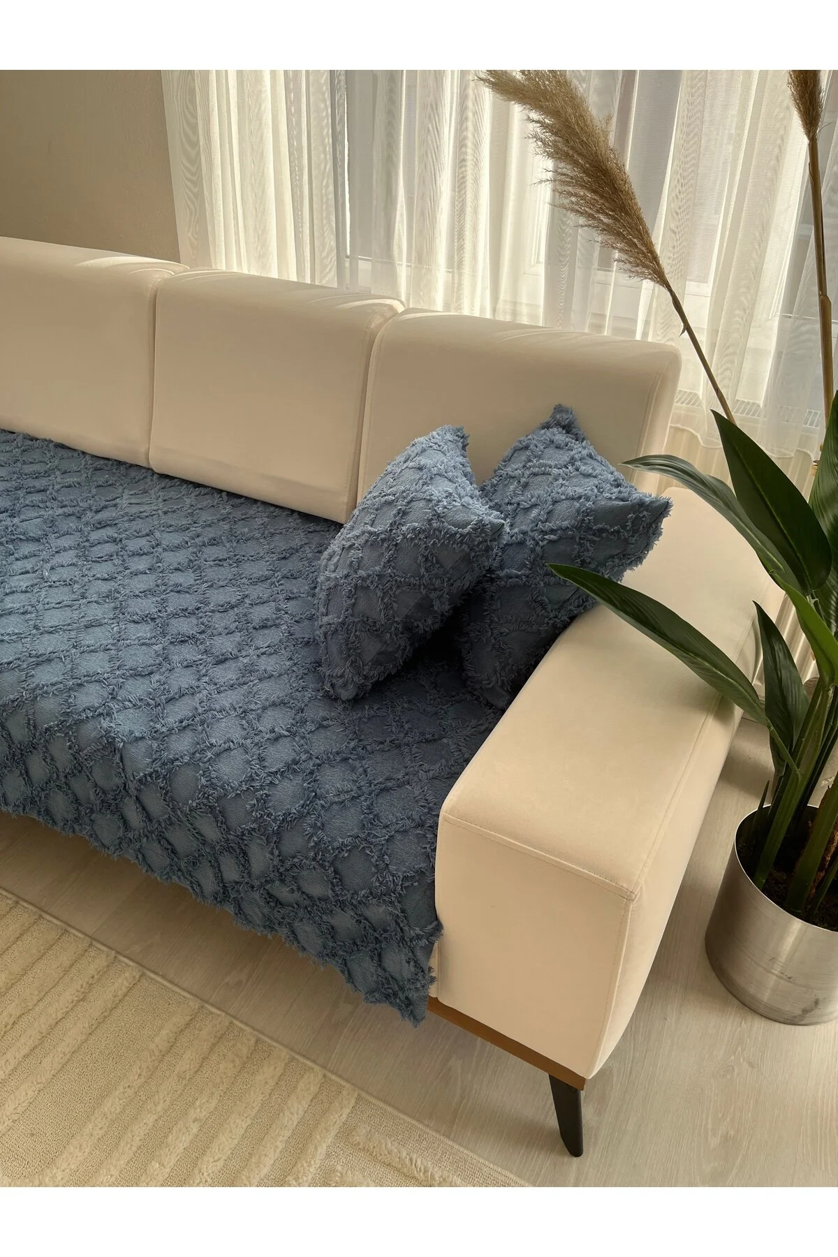 روکش مبل پوشش کامل صندلی تاسل نیلی آبی best house decor