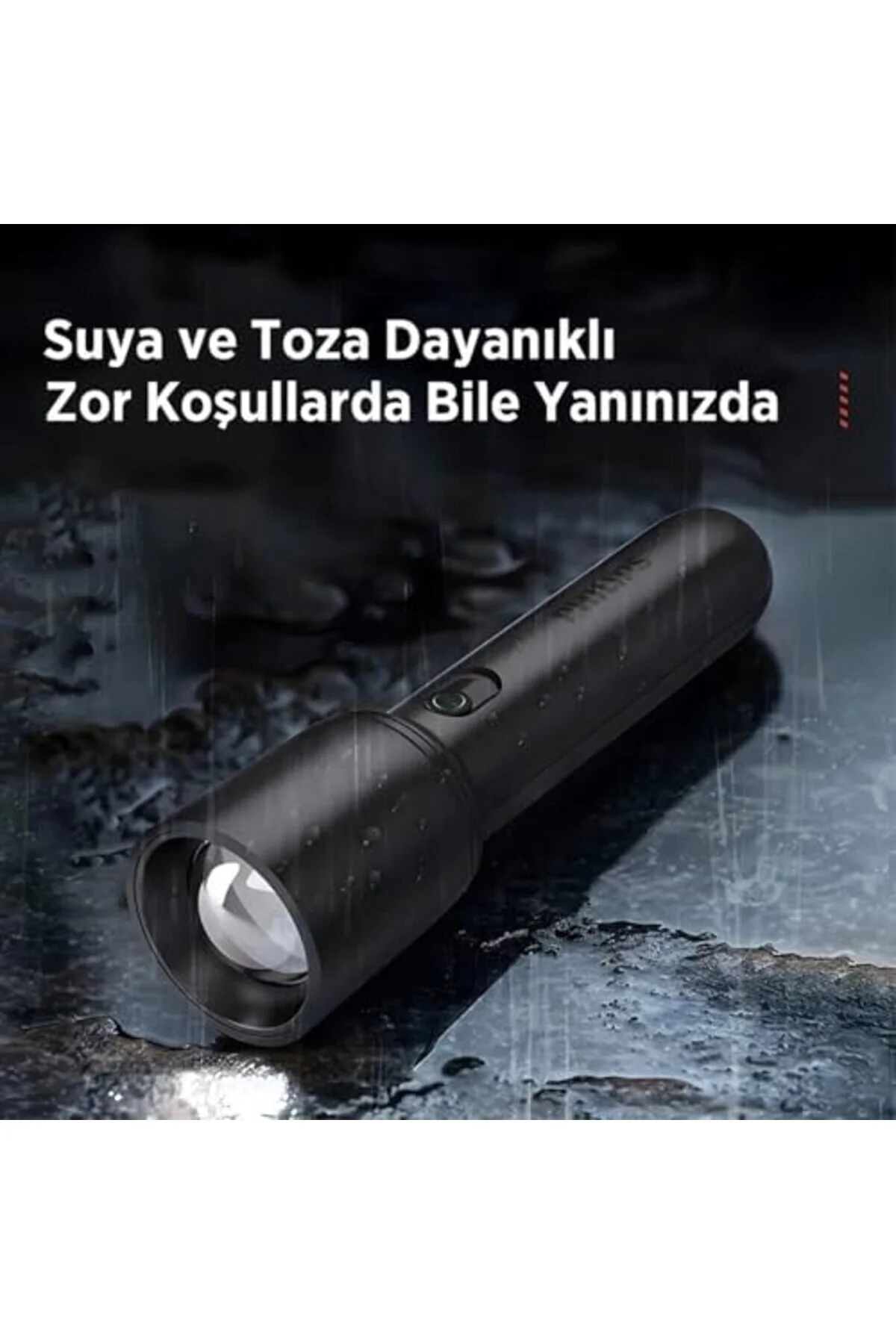 چراغ قوه PRSTORE SFL1403 400 LUMEN 5W LED FLAINERS WARSKOPIC ZOOM SOS حالت شارژ مجدد طولانی مدت STOREMAX