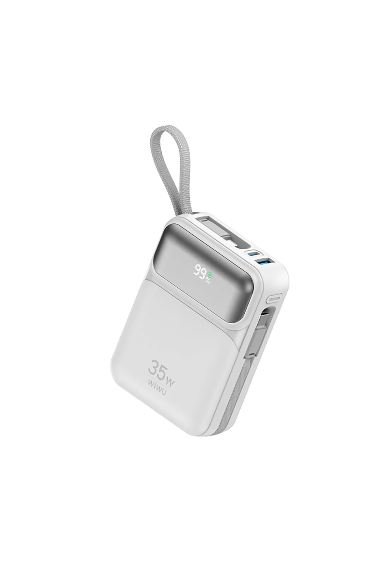 پاوربانک WI سری GALAXY TYPE C خروجی لایتنینگ قابل حمل PD 35W 10000MAH سفید WIWU