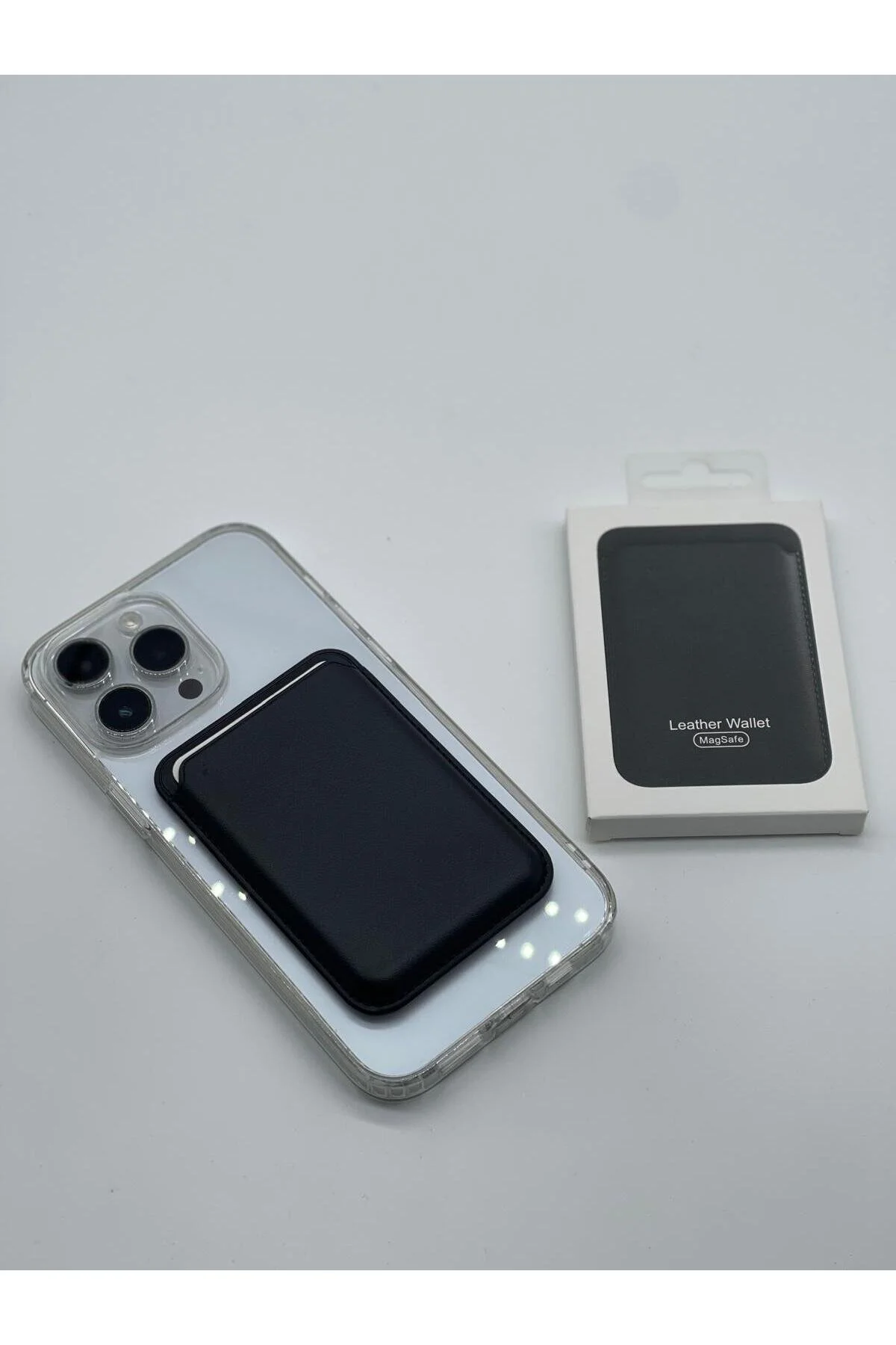 کاور و قاب نگهدارنده کارت چرمی ممتاز متحرک سازگار MAGSAFE کیف پول مغناطیسی برای آیفون ELMALI STORE