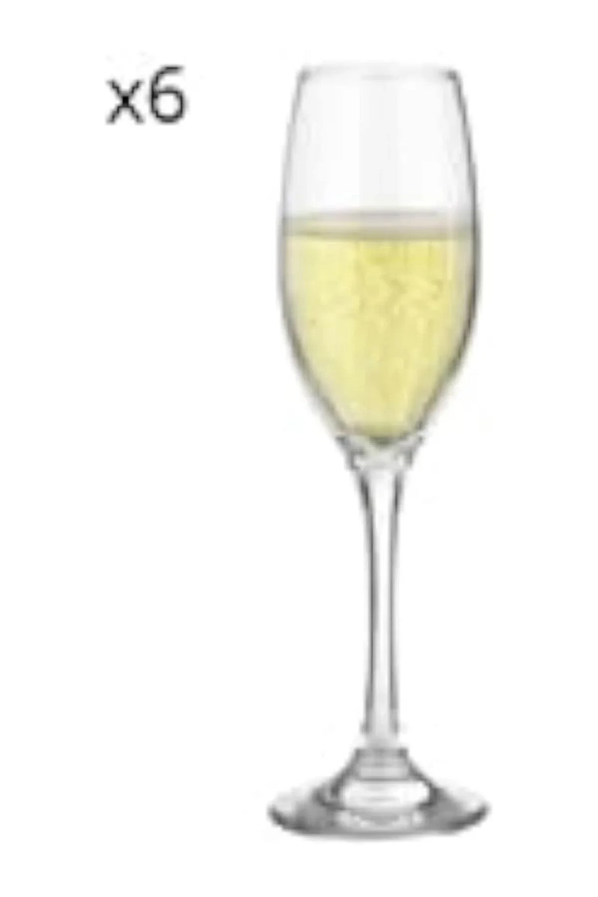 لیوان پایه‌دار گلاس 6 MALDIVE CHAMPAGNE GLASS 180 CC hepsiibirarada