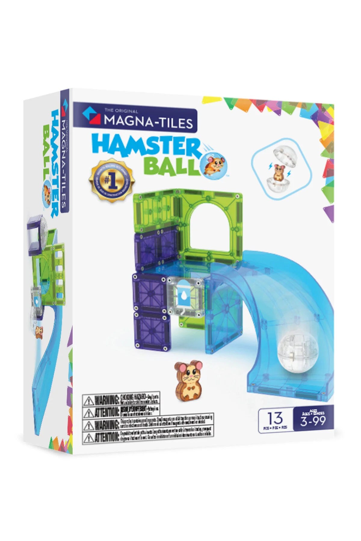 اسباب بازی های آموزشی MAGNA TILES® توپ همستر 13 قطعه Magna Tiles