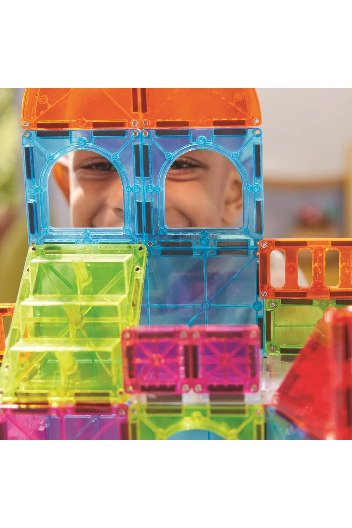 اسباب بازی های آموزشی MAGNA TILES® مرکز شهر 110 قطعه Magna Tiles